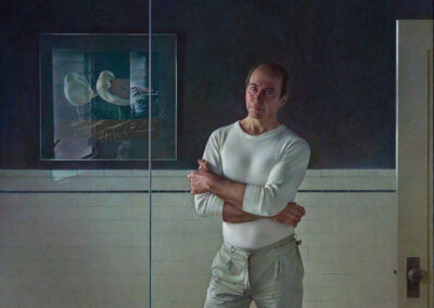 Wade Reynolds, Self Portrait, Mirror Image, 1984