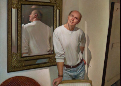 Wade Reynolds, Self Portrait- Double Mirror Image, 1994