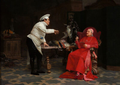 Jehan-Georges Vibert, The Cardinal’s Menu, circa 1880s
