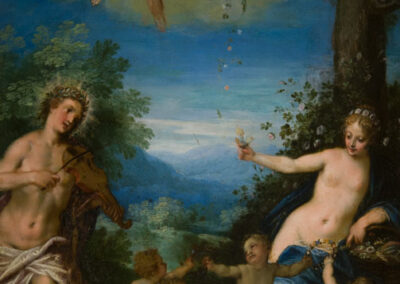 Jan Brueghel the Elder & Johann Rottenhammer, Venus & Apollo, Putti Dancing, circa 1595