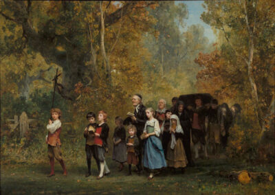 Ludwig Knaus, The Child’s Funeral, 1856
