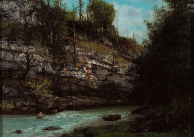 Gustave Courbet, A Mountain Stream, circa 1860