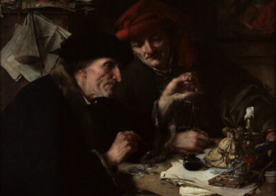 Ludwig Lӧfftz, The Money Changers, 1884