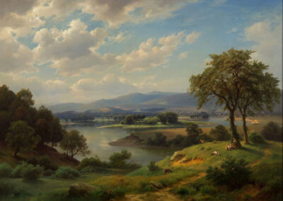 Paul Weber, Hudson River Landscape, 1854