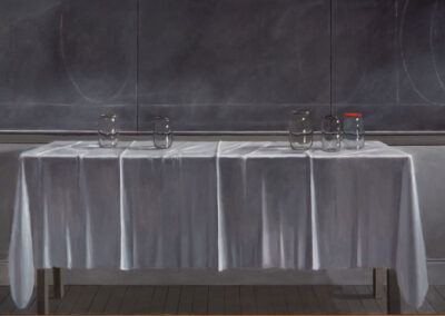Norman K. Lundin, Studio Still Life: With Tablecloth and Jars, 1988